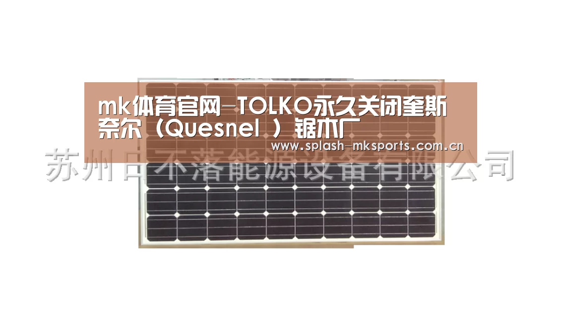 mk体育官网-TOLKO永久关闭奎斯奈尔(Quesnel )锯木厂(图3) mk体育app下载入口